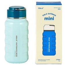오슬로 초경량 아웃백 미니 스텐 텀블러, 270ml, 민트, 1개