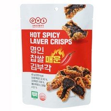 오희숙전통부각 명인 찹쌀 매운 김부각, 1개, 40g