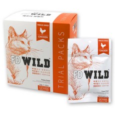 에프디와일드 전연령 고양이 동결건조 사료, 닭, 100g, 1개 닭, 100g, 1개
