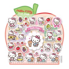 DOTTYDOG 三麗鷗角色迷你軟貼紙, Hello Kitty的水果咖啡館, 多蒂狗