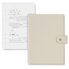 리코즈 A5 6공 아카이브 바인더 + 리필지 100p 세트 3단, 바닐라, 1세트