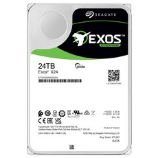 씨게이트 Exos X24 7200RPM 512M HDD, 24TB, ST24000NM002H - 24tb하드디스크hdd나스