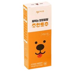 씨스팡 강아지 짜먹는 멍멍팔팔 조인트츄 14g x 10p, 뼈/관절강화, 1개, 연어맛 - 강아지관절영양제조인트츄