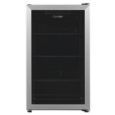 캐리어 미니 쇼케이스 냉장고 126L CVDR126BEM1 방문설치, 블랙 + 실버