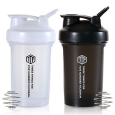 삼대오백 프리미엄 클래식 미니 쉐이커 x 2종 세트, 블랙 + 화이트, 600ml, 1세트