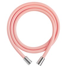네이쳐리빙 마카롱 줄꼬임 물때방지 PVC 샤워기호스 2m, 핑크
