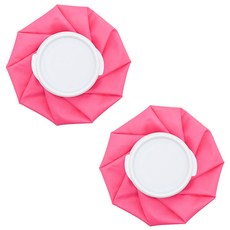 스포츠 냉각 가정용 냉찜질 얼음 주머니 핑크 20cm, 2개