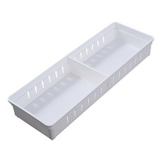 GOODIE FOODIE 抽屜分格收納盒, 1個, 白色(L號12*34.8*5cm)