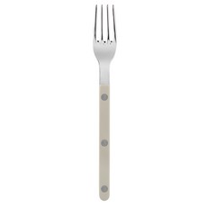 SABRE PARIS Bistrot復古酒館鈕扣系列點心蛋糕叉 16cm 亮面款, 淺卡其色, 1入