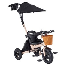 삼천리자전거 VITAMIN TRIKE PLUS 세발자전거 81cm + 실내보관용 휠커버 세트, 베이지