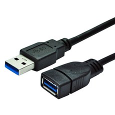 디옵텍 USB 연장 케이블 3.0버전 블랙 U3AF20, 1개, 2m - 다이소usb연장케이블