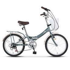 삼천리자전거 미니벨로 라떼 20 접이식자전거, 세이지카키, 140cm