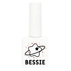 BESSIE Y2K Cosmic系列 美甲凝膠, 復古Y2K時尚風格 奶油白底色搭配繽紛亮片, GL36 蜜糖亮片, 11ml, 1瓶