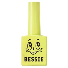 BESSIE 七彩系列 G01 美甲凝膠, 酪梨綠色笑臉瓶身, G01 酪梨綠, 11ml, 1瓶