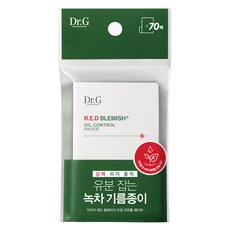 Dr. G 吸油面紙, 70張/包, 輕巧超薄隨身包, 柔軟自然材質, 添加茶葉與精油, 1包