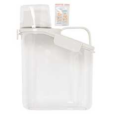 바잇미 핸들형 사료 보관통 M, 화이트, 2.8L, 1개