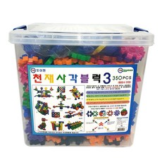 토이맨 천재 사각 블럭 3 350p, 혼합색상