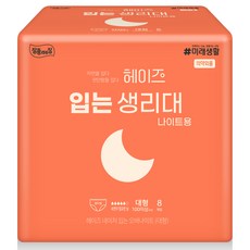 헤이즈 입는 생리대 대형 나이트용