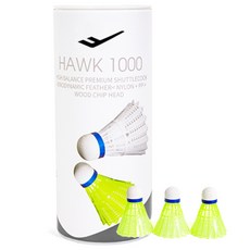 PRO-SPECS 尼龍毽子 Hawk 1000, LIME, 1個, 3入