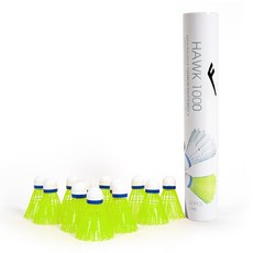 PRO-SPECS 尼龍毽子 Hawk 1000, LIME, 1組, 12入