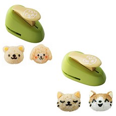 Cute Me Kim Punch 笑臉 MP224 + 動物臉 MP225 套裝, 混色, 1組