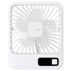 템팬 LED 탁상용 미니 선풍기 TEMFAN-01, 화이트