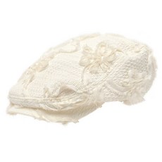 포에지담 CORSAGE FLAT CAP IN EGGSHELL - 포에지담