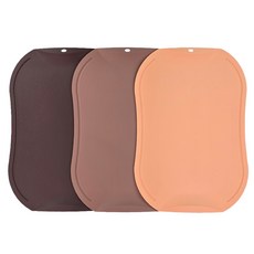 도블레 칼집 나지 않는 도마 중 3종 세트, 1세트, 버건디 + 말린장미 + 살구