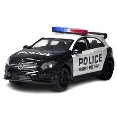 모터맥스 1:43 메르세데스 벤츠 A45 AMG 경찰 순찰차 Free Wheel 79486