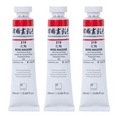 ShinHanart 專家韓國畫管裝紅梅 319 6入, 1 種顏色, 20ml