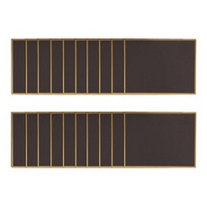 Kohimo名牌空白告示牌展示卡折疊式 20入 4W157, 黑色(單面式), 1組