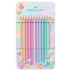 FABER-CASTELL 輝柏 閃亮色鉛筆罐裝蠟筆套裝, 1組, 12 種顏色