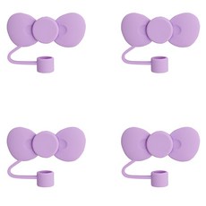 블럭마트 리본모양 텀블러 마개, TYPE 3, 4개