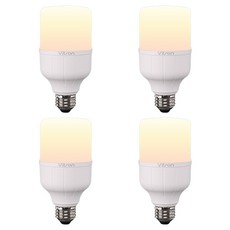 LISHIN Vitson LED T型燈泡 15W E26, 黃光色, 4個