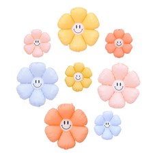 P&B UNITY 消光馬卡龍微笑雛菊氣球組, 1組, 18