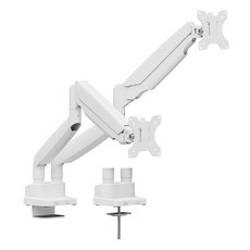 카멜마운트 슬림형 고중량 듀얼 모니터암 473 x 233 x 145 mm MSD1HW, 화이트, 1개 화이트, 1개