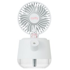포미니 미피 아이스 브리즈 가습 선풍기, AP-MFMF210W, 화이트
