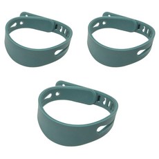 팀브로스 KC인증 국산 실리콘 여행용 미아 방지 노약자 팔찌, 카키, 3개