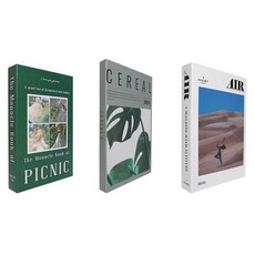 DAEHAN 拍攝道具模型書 感性室內裝飾假書 3種組, 野餐綠、穀物灰、Air Studio