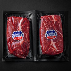 미국산 메가 부채살 스테이크용 2개입 (냉장), 600g, 1개