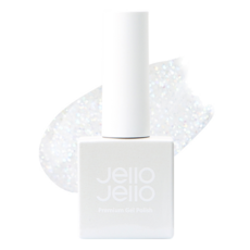 Jello Jello 亮片系列 美甲凝膠 JG-18 White Sugar 10毫升, 10ml, 1瓶