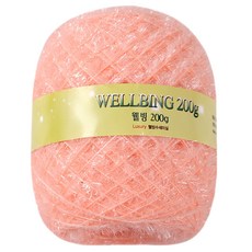 웰빙수세미 콘사 뜨개실 200g, 49 살구핑크, 1개