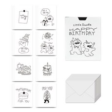 모노라이크 리틀두들 생일축하 메세지카드 세트, Series 2, 1세트