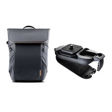 피지테크 원고 에어 카메라 백팩 25L P-CB-063 + 비틀 카메라 클립 P-CG-040 세트, 블랙, 1개