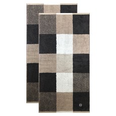 Songwol 松月 Songwol Towel Hotel Collection Square 50 浴巾 250g 40 Su Komasa, 灰色, 2個