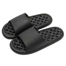 블럭마트 빠른건조 물빠짐 욕실화, 1개, 블랙
