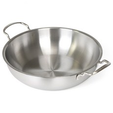 Kitchen-Art IH爐適用不鏽鋼淺湯鍋, 1個, 34cm, 銀色