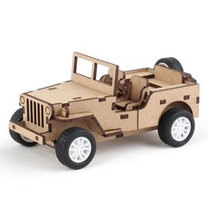 YoungModeler 英工房 木質全回縮威利斯吉普立體拼圖 TM575