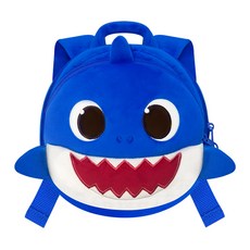 碰碰狐幼兒用鯊魚寶寶雙口袋圓形後背包 WP-B133