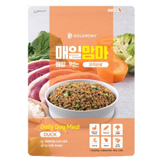 골드로니 강아지 매일맘마 오리순살 사료, 오리, 60g, 20개 - 골드로니